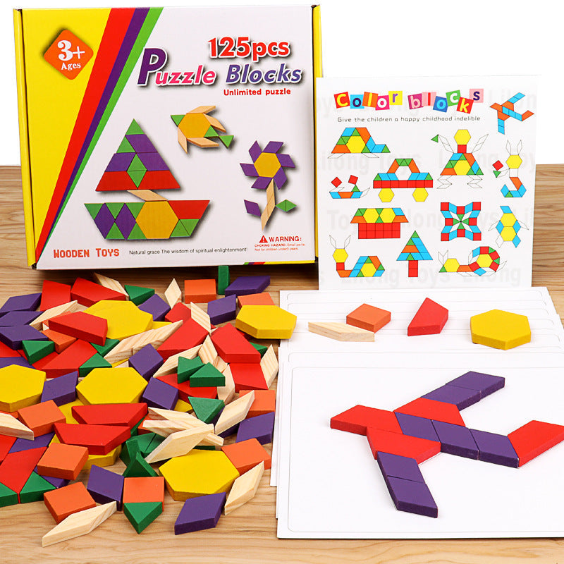 Rompecabezas Tangram de Madera Creativo para Niños de 3 a 6 Años
