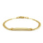 14k Yellow Gold Curb Link Children's ID Bracelet