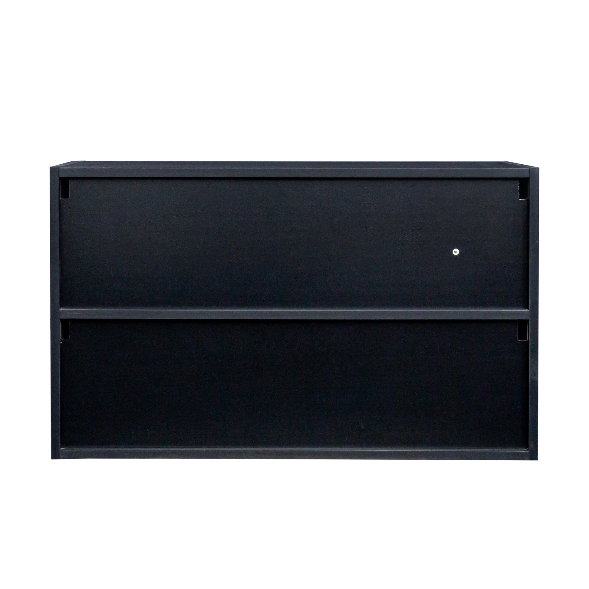 Black Glass Door Shoe Box Shoe Storage Cabinet With RGB Led Light - Korvel
