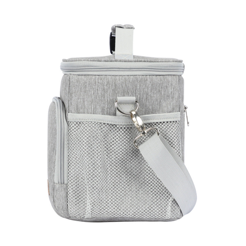 Fashionable and simple outdoor aluminum film waterproof and heat-insulating portable lunch box lunch bag lunch bag - Korvel