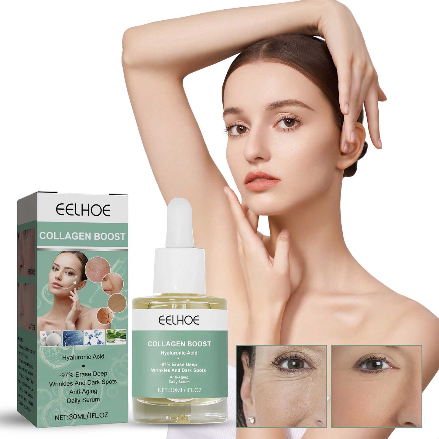Sérum de collagène premium pour l'hydratation et la fermeté
