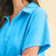 Effortless Sky Blue Short Sleeve Dress for Women - Stylish & Comfortable - Korvel