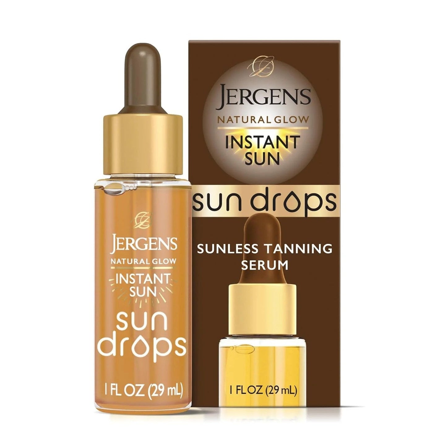 Jergens Natural Glow Instant Sun Drops Sérum Auto-Bronzant - 30 ml