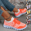 Baskets à lacets en Flyknit à carreaux colorblock pour femmes
