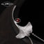 GLSEEVO Ginkgo Biloba Leaf Brooch - 925 Sterling Silver with Garnet