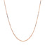 Collier en chaîne à maillons ajustable en or rose 14 carats