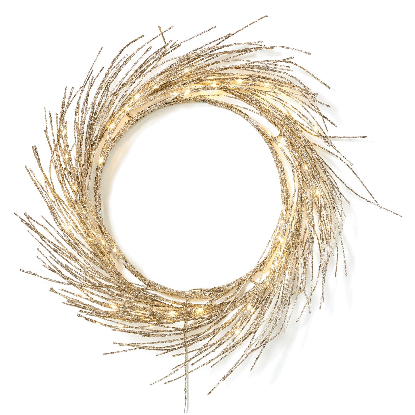 Elegant 24" Paper Wreath with LED Lights