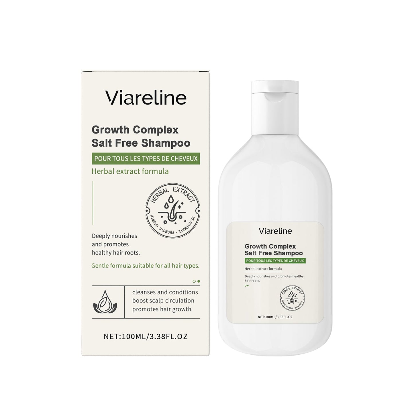 Herbal Hair Care Shampoo Gently Cleanses Scalp And Improves Frizzy Hair Care Shampoo - Korvel