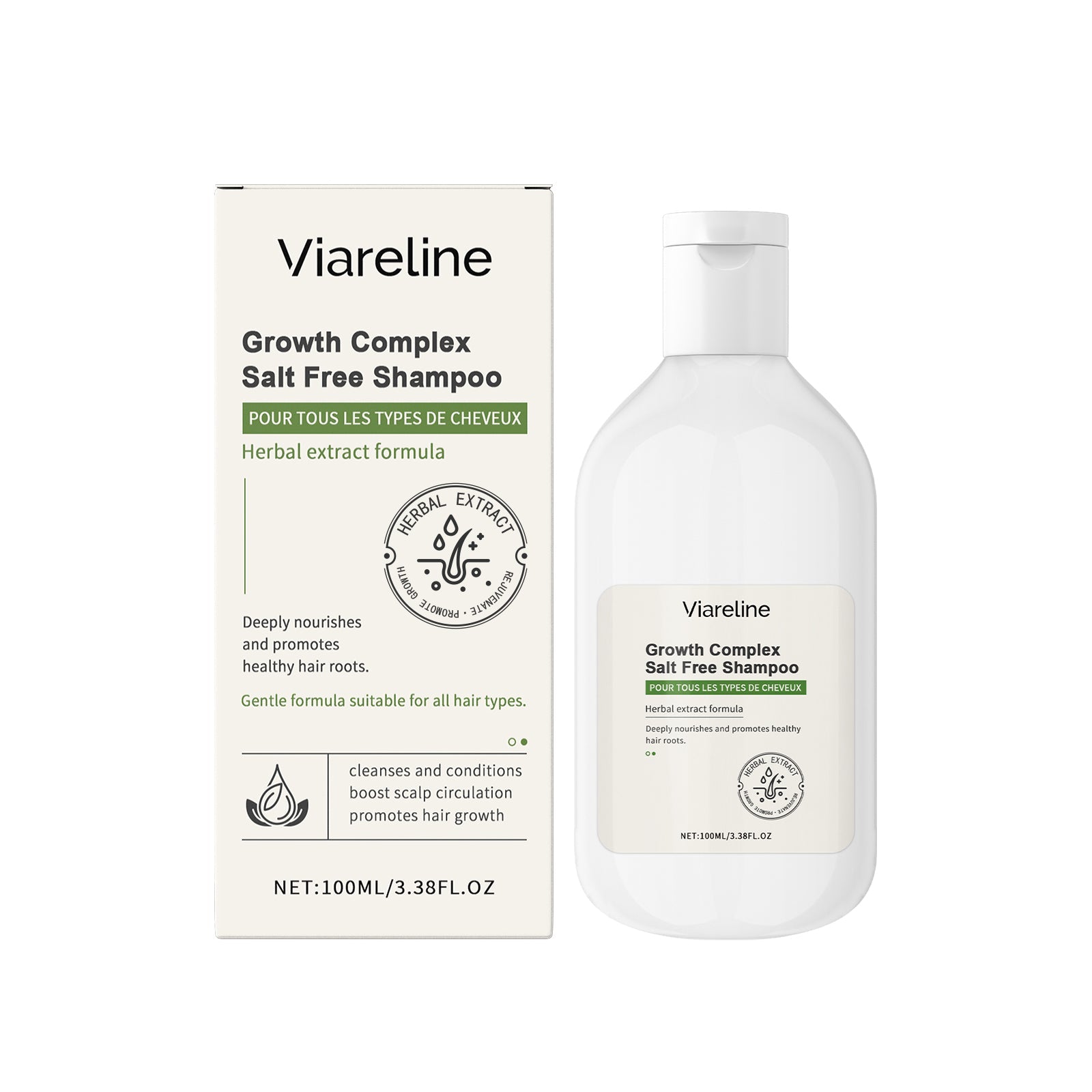 Herbal Hair Care Shampoo Gently Cleanses Scalp And Improves Frizzy Hair Care Shampoo - Korvel