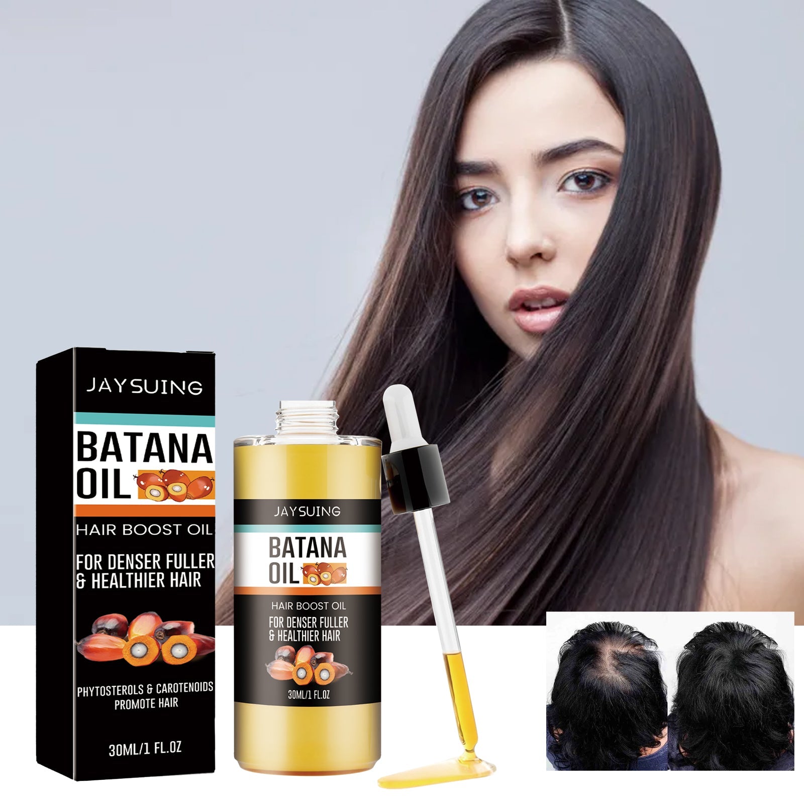 Batana Essential Oil Nourishes Scalp, Repairs Damaged Hair, Strengthens Hair And Prevents Loss Of Hair - Korvel