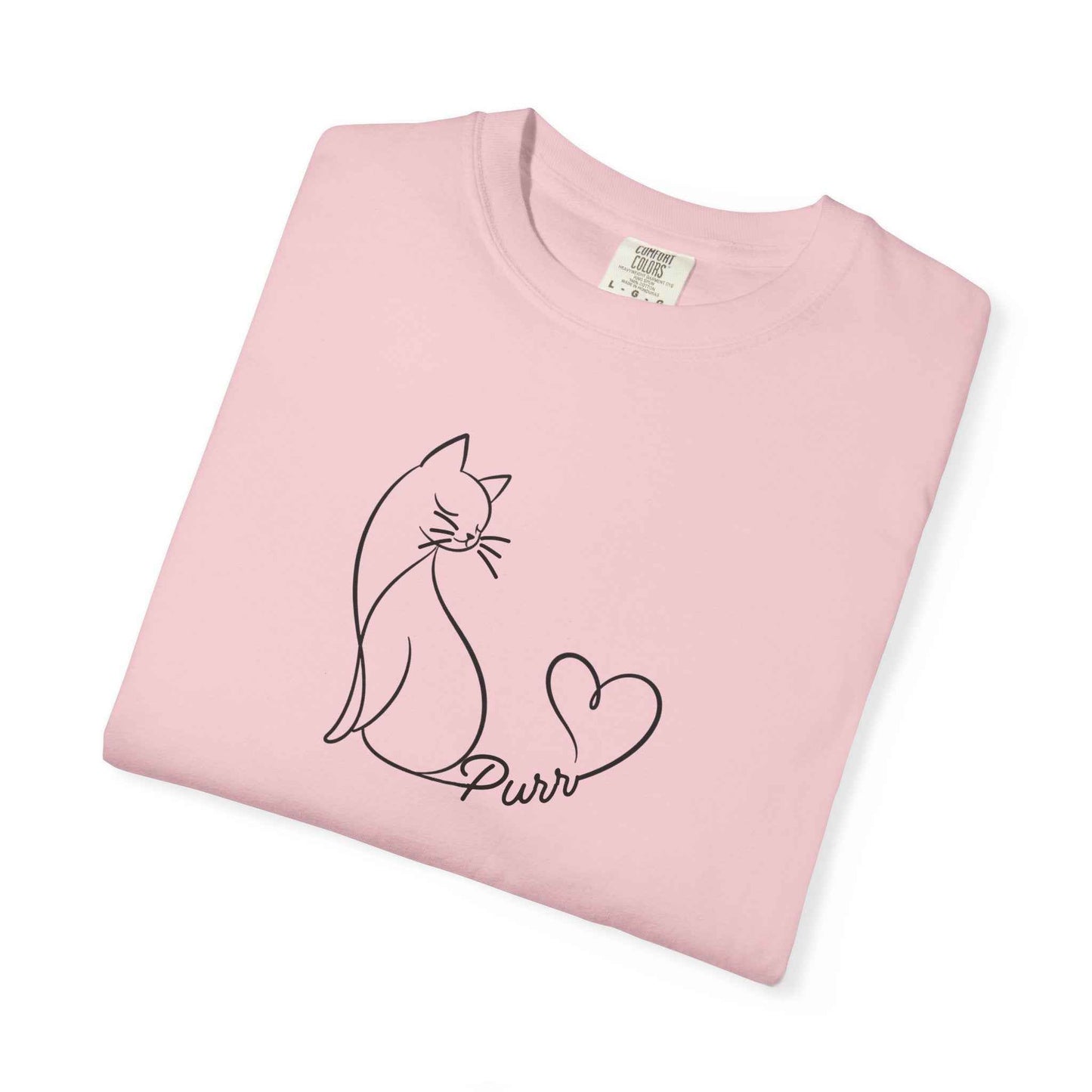 Purr Line Art Cat Unisex T-Shirt