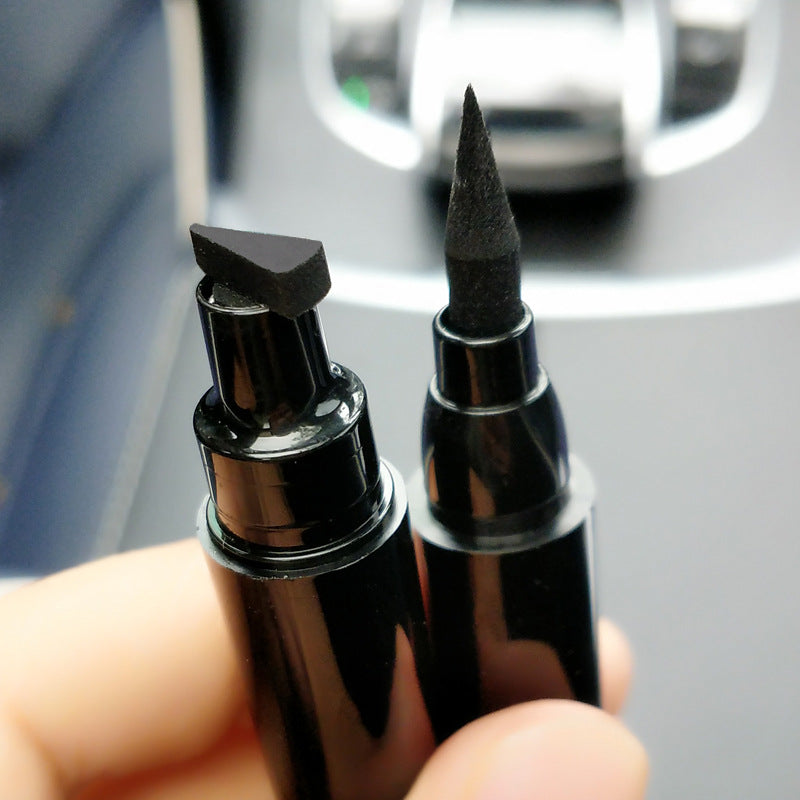 Seal Eyeliner Liquid Pen Quick-Drying Non Smudge Waterproof Eyeliner Double-Ended Eyeliner Beauty Makeup - Korvel