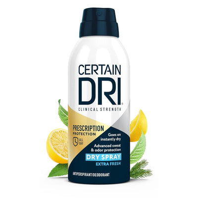 Certain Dri Prescription Strength Clinical Antiperspirant Dry Spray – Extra Fresh
