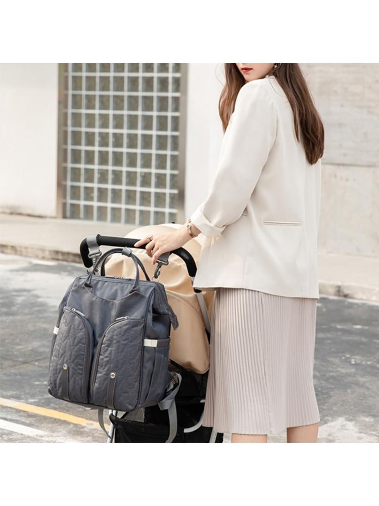 Premium Baby Diaper Backpack with Folding Crib & Insulated Storage