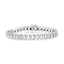 Bracelet ouvert en argent sterling 925 avec composite de diamants - 7,5"