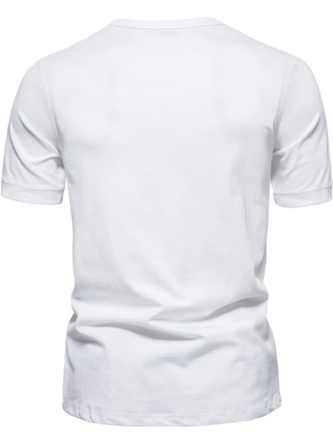 T-shirt Henley pour hommes grande taille avec détail de bouton