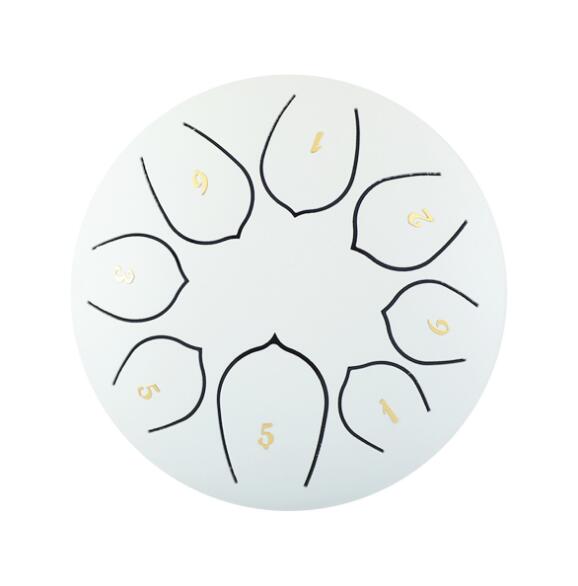 Tongue Drum 6 Inch Steel Tongue Drum Set 8 Tune Hand Pan Drum Pad Tank Sticks Carrying Bag Percussion Instruments Accessories - Korvel