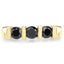 1.20 Carat Genuine Black Diamond Sterling Silver Ring