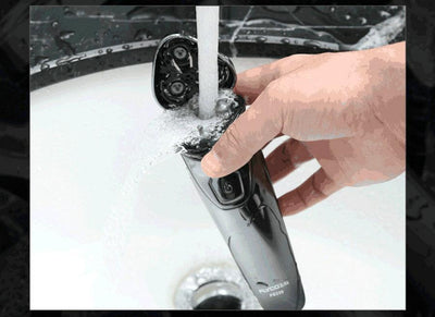 FLYCO Washable Rechargeable Rotary Men's Electric Shaver Razor with 3D Floating FS336 - Korvel