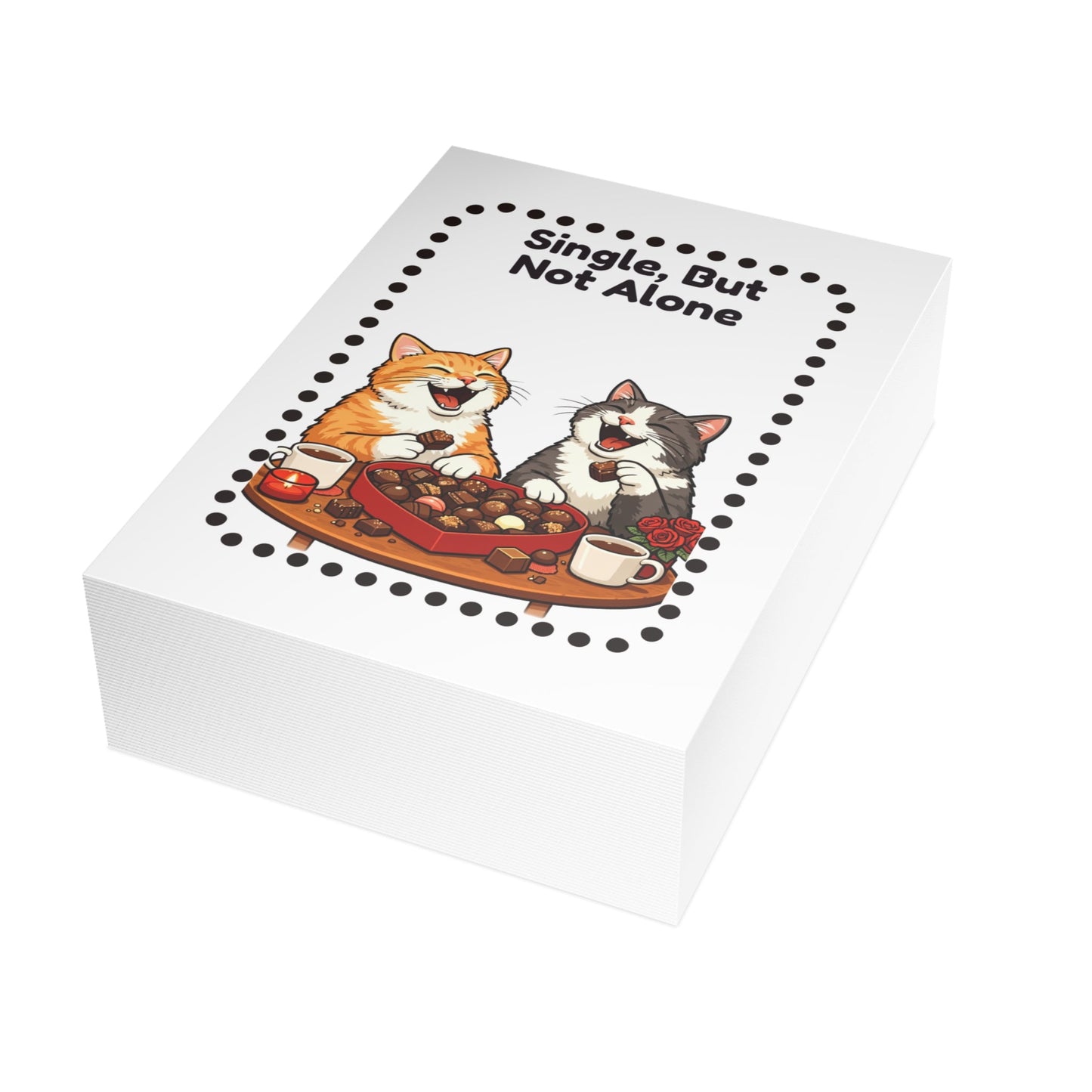 Single, But Not Alone – Funny Cat Valentine’s Day Card
