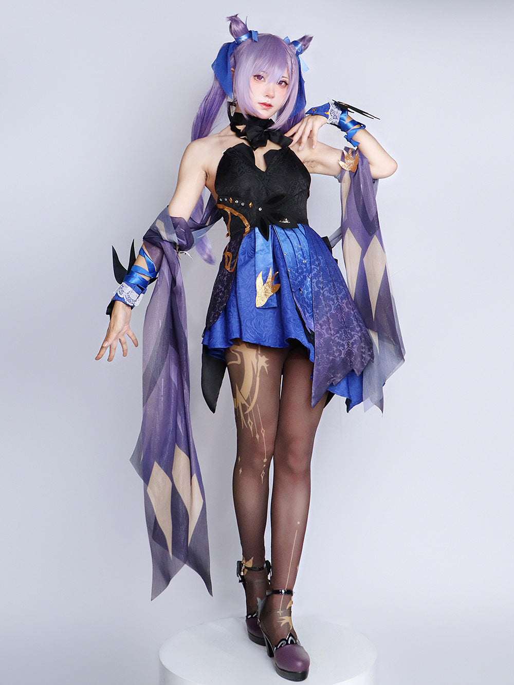 Zapatos de Cosplay de Keqing de Genshin Impact