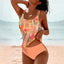 Digital Printed High Waist Tankini Swimsuit for Women