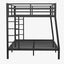 Metal Full XL over Queen Bunk Bed - Space-Saving Design