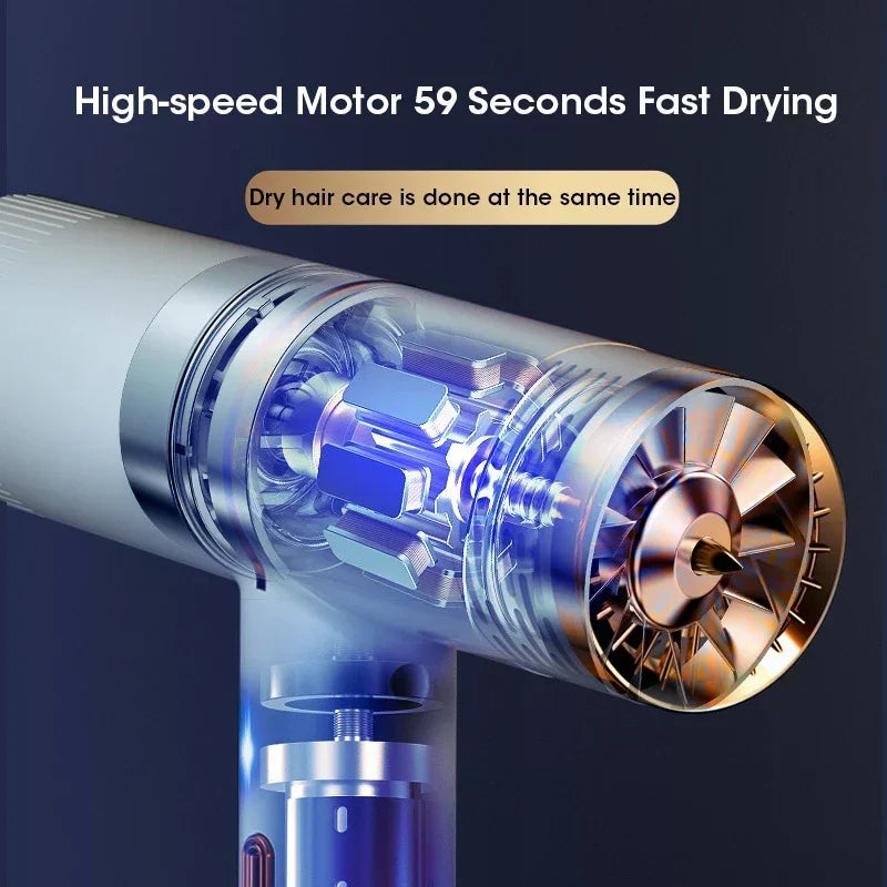 Professional Hair Dryer High Power Infrared Anion Hammer Powerful Cold And Hot Air Salon Hair Dryer - Korvel