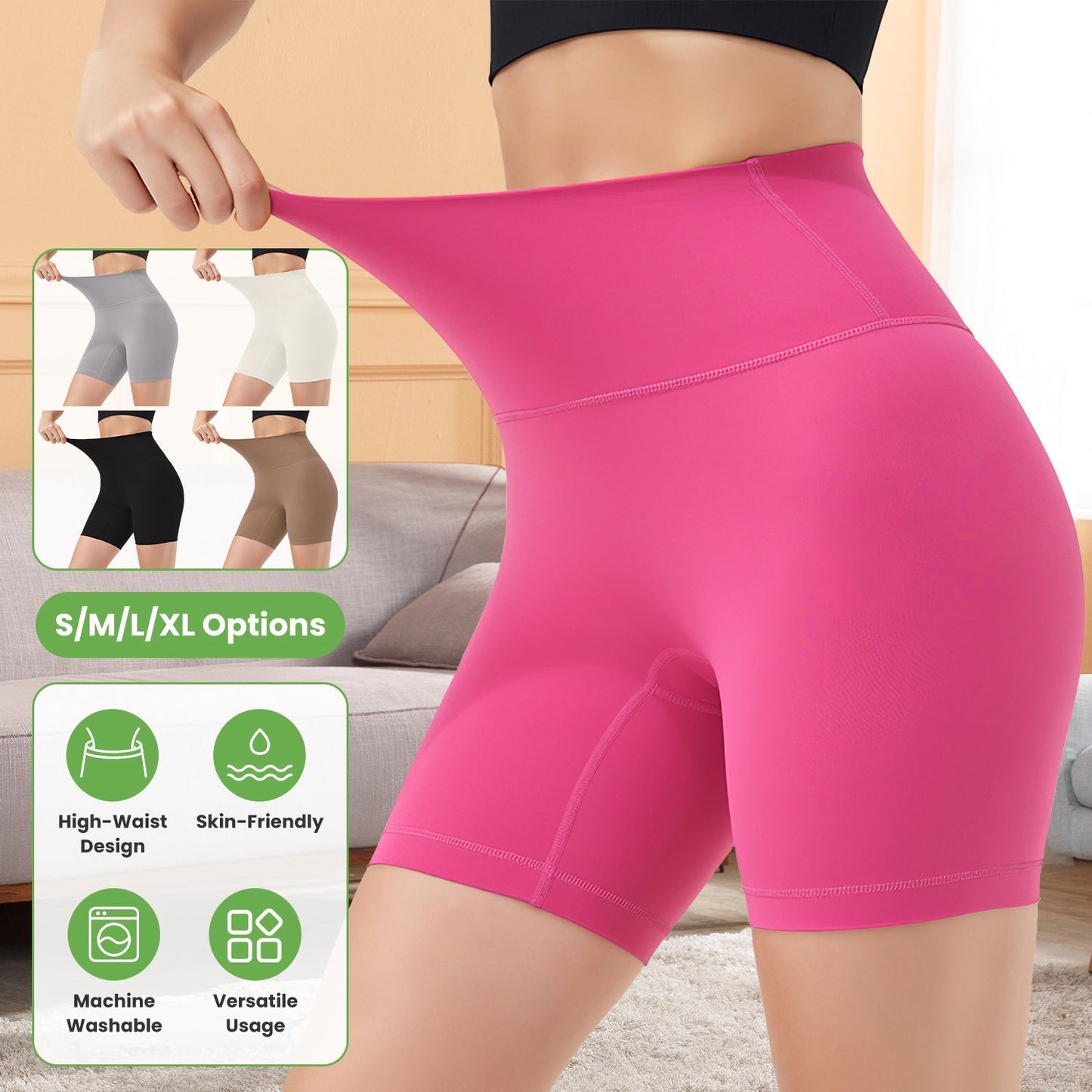 Women's High Waist Biker Shorts - Premium Activewear