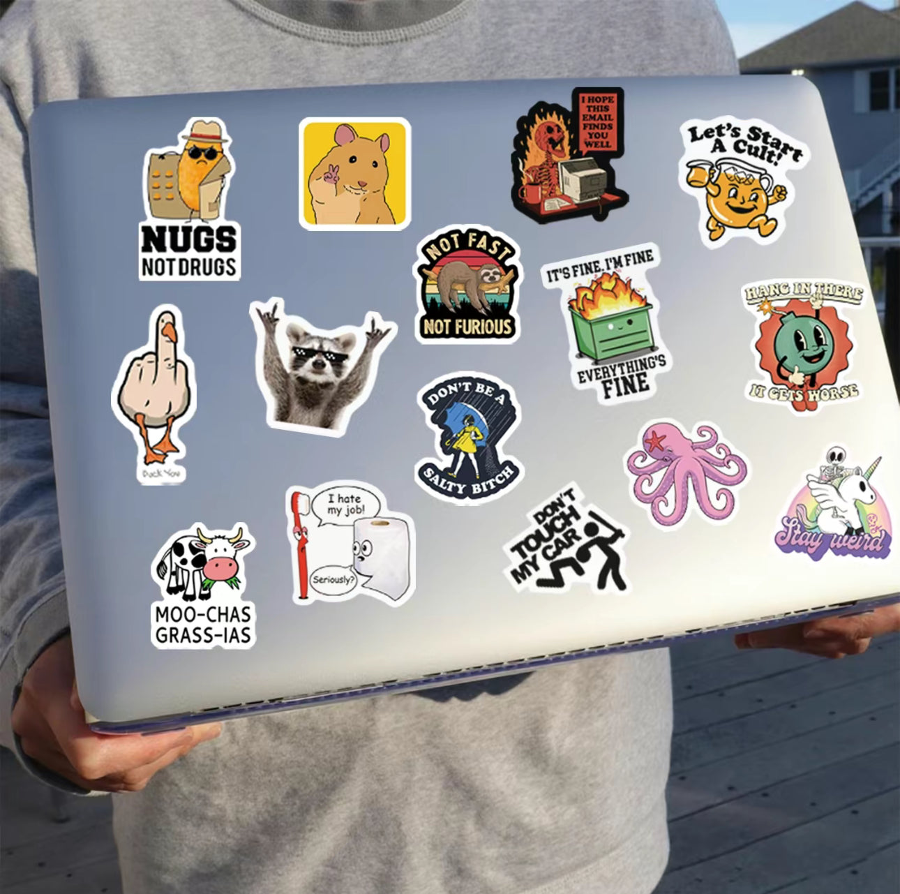 LaughSlap Sticker Pack - 130 Hilarious Vinyl Stickers