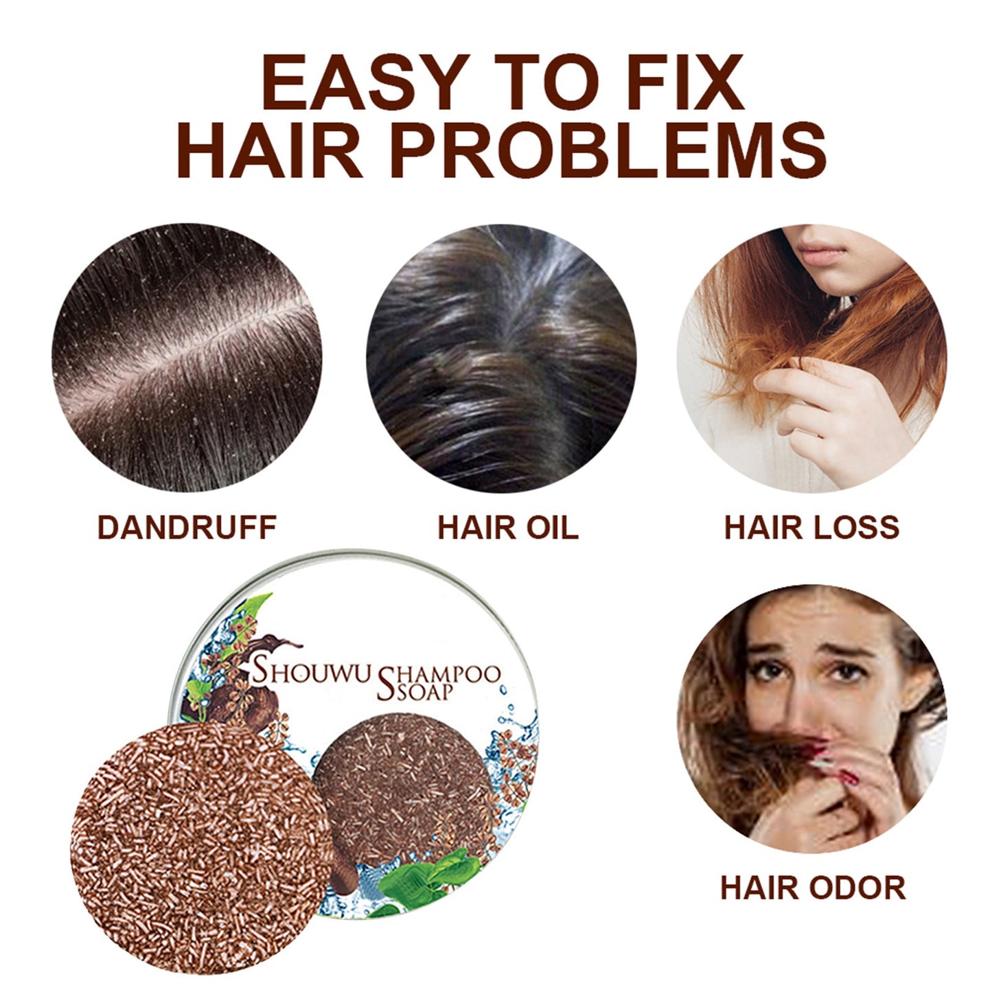 Polygonum Multiflorum Nourishing Shampoo Cake