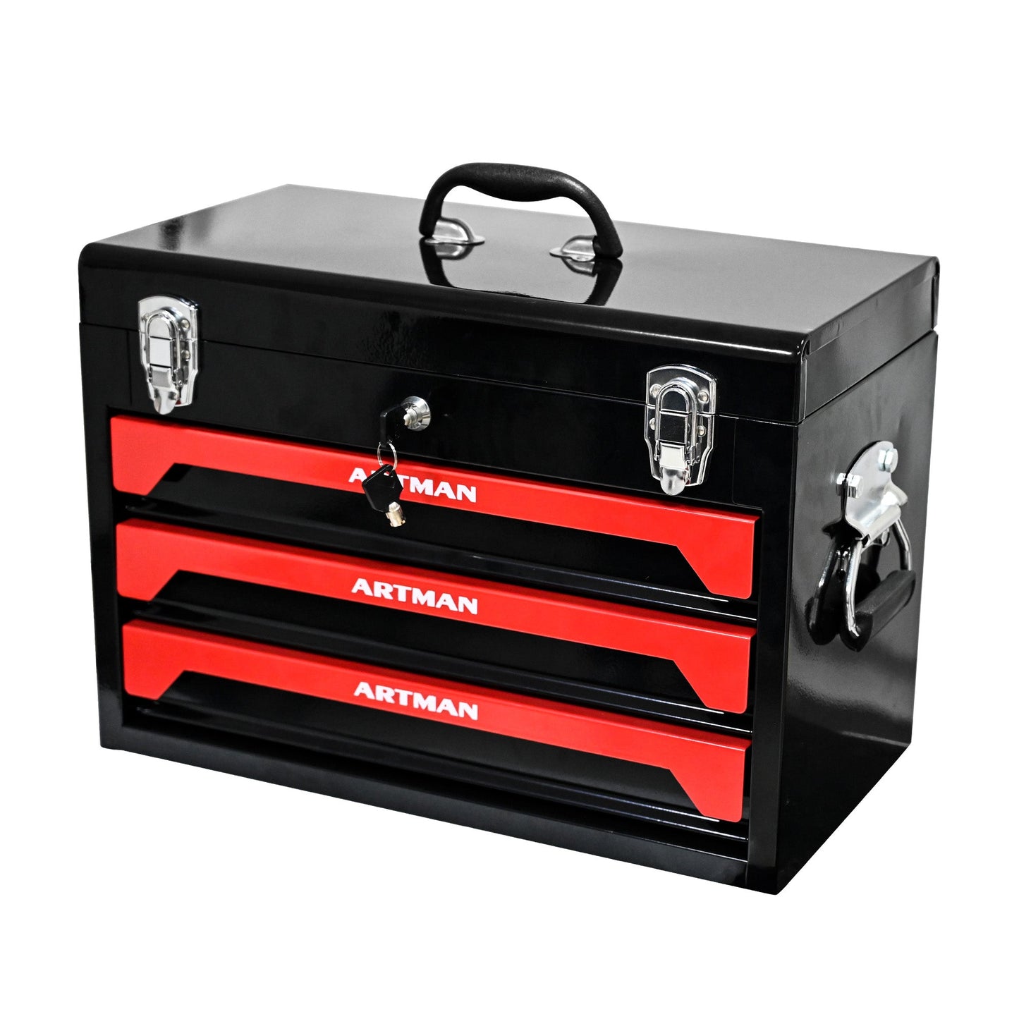 Caja de herramientas premium de 3 cajones para almacenamiento organizado