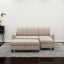 [New]81" Reversible Sectional Couch with Storage Chaise L-Shaped Sofa for Apartment Sectional Set Warm Grey - Korvel