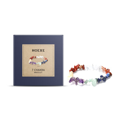 Seven-Color Stone Bead Bracelet