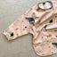 Baby Bibs Waterproof Infant Eating Bib with Pocket Children Drawing Machine Washable Long Sleeve Apron Kid Burp Cloth Baby Stuff - Korvel