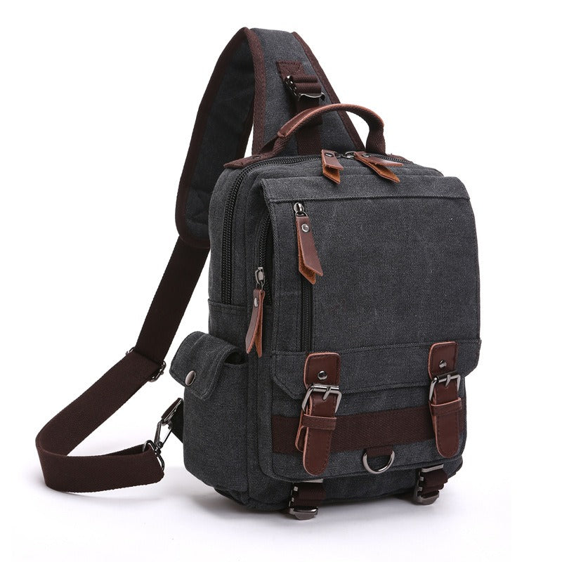 Canvas Backpack Men Travel Back Pack Multifunctional Shoulder Bag for Women Laptop Rucksack School Bags Female Daypack - Korvel