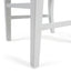 Roshan Farmhouse Acacia Wood Dining Chairs, White (Set of 2) - Korvel