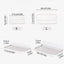 New Foldable Punch - Free Wall - mounted Plastic Floating Shelf for Bathroom and Toilet, Ideal for Towel and Clothes Storage - Korvel