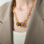 Natural Stone Pendant Titanium Steel Necklace - Korvel
