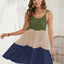 Color Block Spaghetti Strap Cover-Up Dress