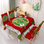 Festive Waterproof Tablecloth with Santa Claus Design