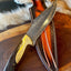 Premium Custom Damascus Steel Bowie Knife with Wenge Wood Handle and Brass Accents - Korvel