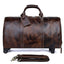 Premium Large Capacity Cowhide Trolley Travel Bag