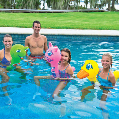 Inflatable Pool Pals 12-Pack - Fun & Functional Water Toys - Korvel