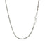 Collier en chaîne scintillante en argent sterling plaqué rhodium