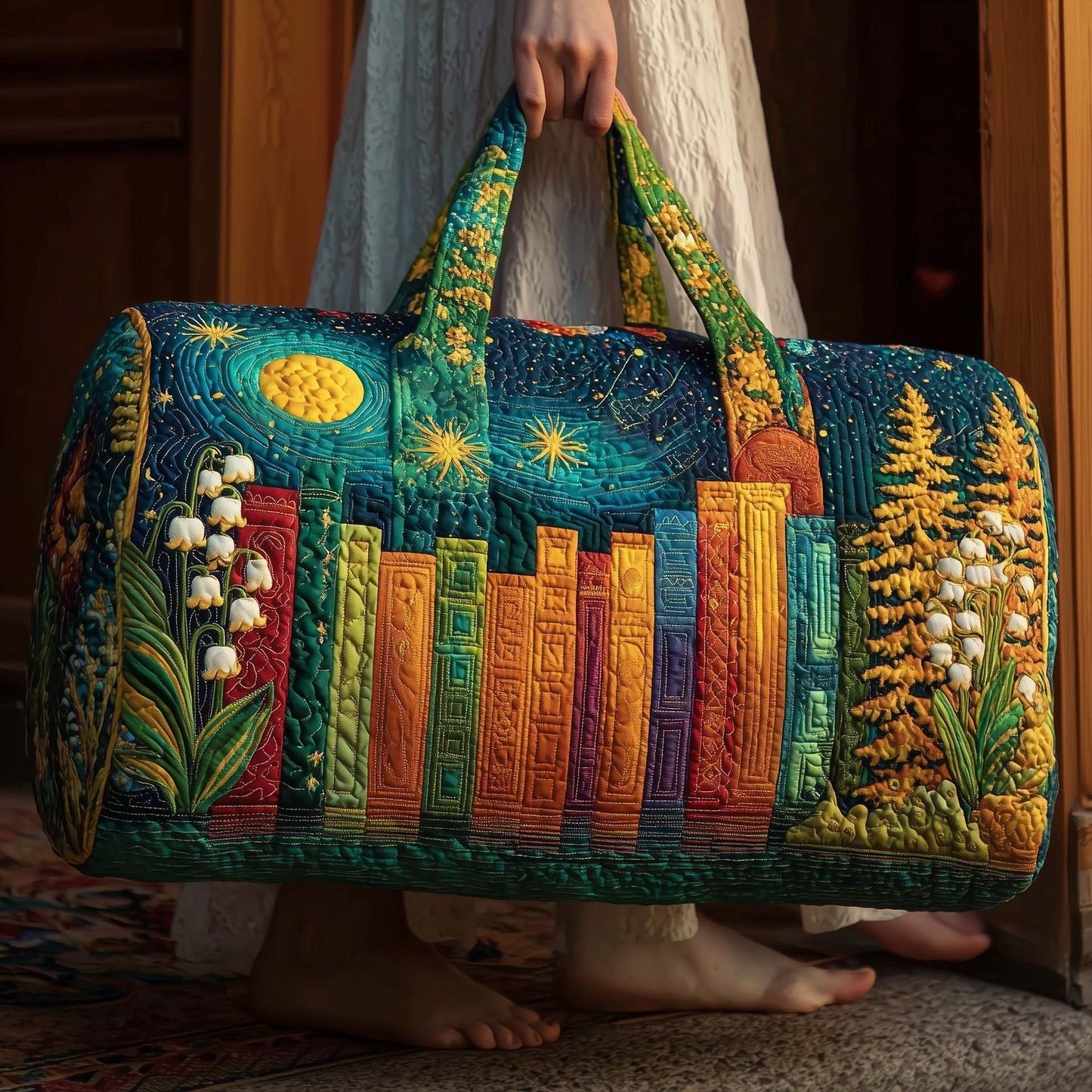 Bookwind Series Handheld Quilted Travel Bag - Multi-Functional