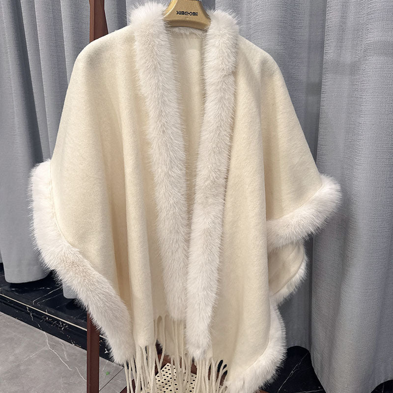 Women's Flow Su Spun Wool Cashmere Double-sided Cloak
