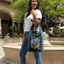 Sac à bandoulière Lotus fait main de la collection Kathmandu