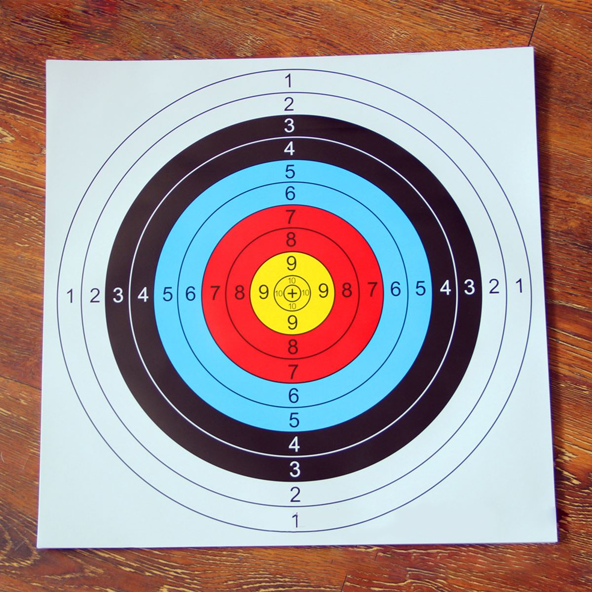 New 30pcs 40*40 cm Archery Shooting Target Paper Bow Hunting Archery Kit Standard Full Ring Single Spot Shooting Training Paper - Korvel