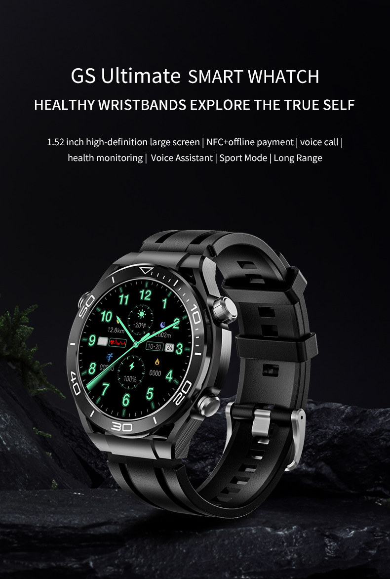 GS ultimate full touch screen smartwatch sports running Bluetooth call bracelet - Korvel